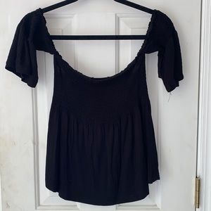 black off the shoulder top